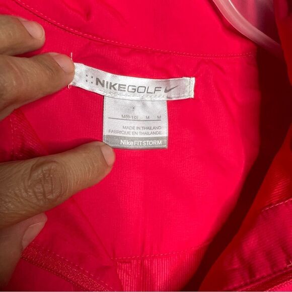 Nike Golf Fit Storm Lightweight Zip Collar Pink/White Women’s Windbreaker Sz M - Picture 12 of 12